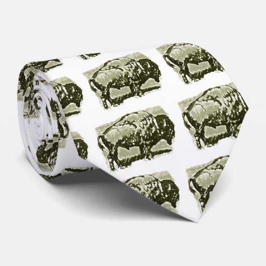 Cravate L'art Buffalo (Roulé)