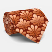 Cravate L'art déco Shell modèlent, cuivrent et se (Roulé)