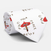 Cravate L'art des champignons (Roulé)