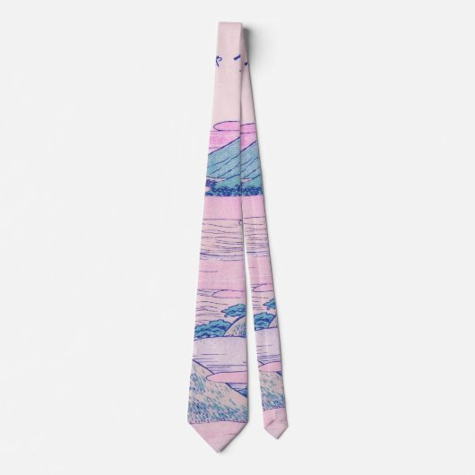 Cravate L'art Vintage japonais Fuji Ukiyo-e (Devant)