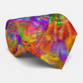 Cravate L'artiste - Célébration de la couleur du carnaval (Roulé)