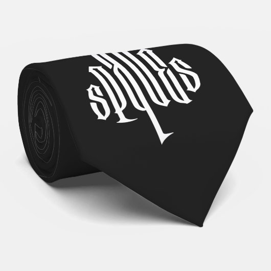 Cravate L'as des pique (Roulé)