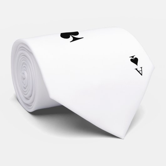 Cravate L'as des pique (Roulé)