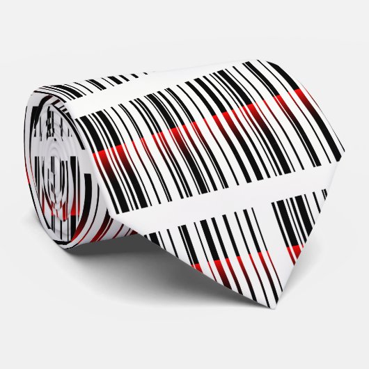 Cravate Laser rouge et conception de code barre (Roulé)