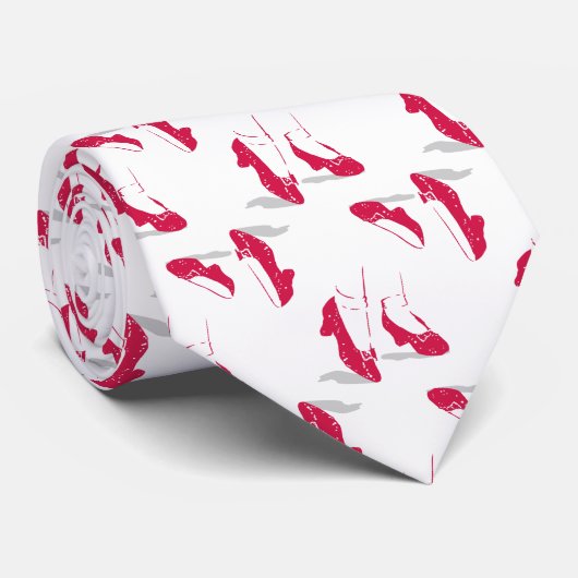 Cravate L'Assistant D'Oz™ | Motif Ruby Slippers™ (Roulé)