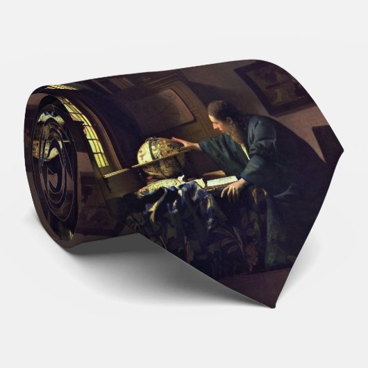 Cravate L'astronome par Johannes Vermeer (Roulé)