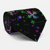 Cravate L'atmosphère de Noël festive et animée de Slippery (Roulé)
