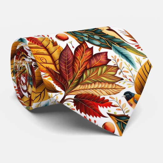 Cravate L'automne de Thanksgiving (Roulé)
