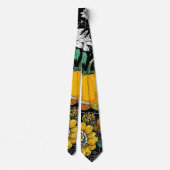 Cravate L'automne encore vie avec citrouille (Dos)