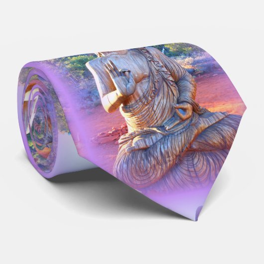 cravate lavande bouddha (Roulé)