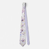 Cravate Lavande romantique Purple Iris Mariage Floral (Devant)