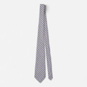 Cravate Lavande, vert et blanc Chevron Zigzag (Devant)