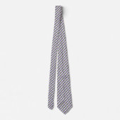 Cravate Lavande, vert et blanc Chevron Zigzag (Dos)