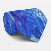 Cravate Lave Bleue qui Dégouline (Roulé)