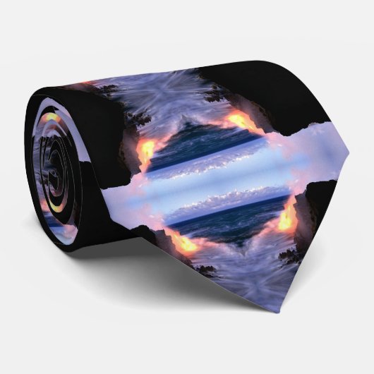 Cravate Lave du volcan (Roulé)