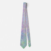 Cravate Lavender Dream Neon Pastel Encre d'alcool Abstrait (Devant)