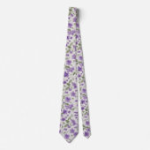 Cravate Lavender & sage floral tie (Devant)