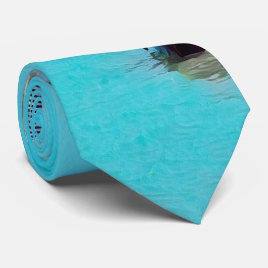 Cravate ldp VENICE - gondolas - rialto - (Roulé)