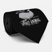 Cravate Le beluga est mon cadeau doux animal de baleine de (Roulé)