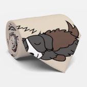 Cravate Le berger australien Dormir ZZZ (Roulé)