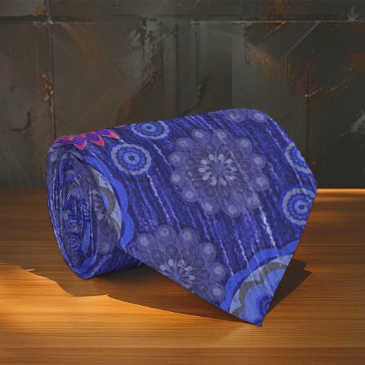 Cravate Le Berry floral pluvieux fibres scatter texturé