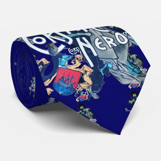 Cravate LE BLACK CORSAIR bleu (Roulé)