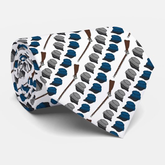 Cravate Le bleu et le gris (Roulé)