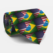 Cravate le Brésil et l'Amérique (Roulé)