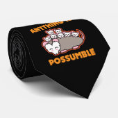 Cravate Le calembour drôle quelque chose d'opossum (Roulé)