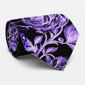 Cravate Le calmar et le pourpre royal de rose (Roulé)