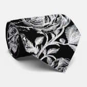 Cravate Le calmar et le rose (Roulé)