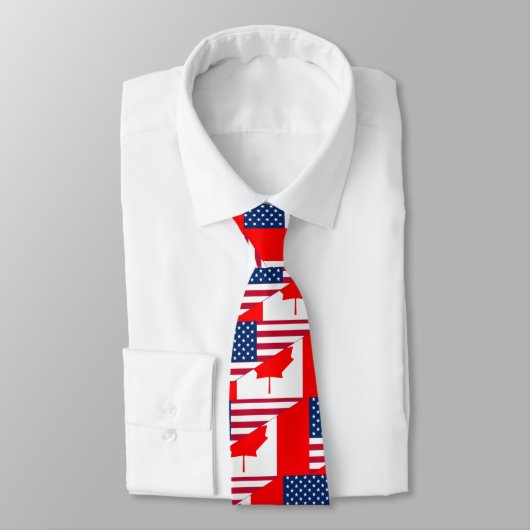 Cravate Le Canada et les Etats-Unis, hybrides (Attaché)