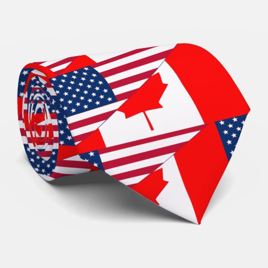 Cravate Le Canada et les Etats-Unis, hybrides (Roulé)