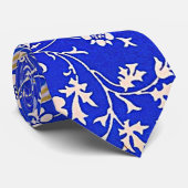 Cravate Le célèbre motif de Medway de William Morris (Roulé)