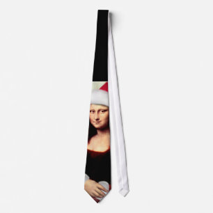 Cravate Le chapeau de Noël de Mona Lisa