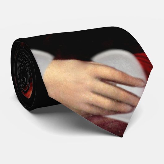 Cravate Le chapeau de Noël de Mona Lisa (Roulé)