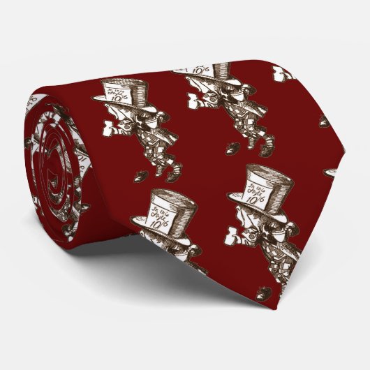 Cravate Le chapelier fou (Roulé)