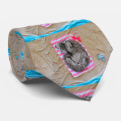 Cravate Le chat allongé sur la plage (Roulé)