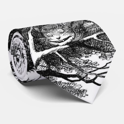 Cravate Le chat de Cheshire (Roulé)