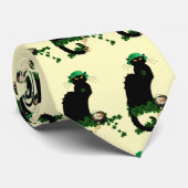 Cravate Le Chat Noir Fête de la Saint-Patrick (Roulé)