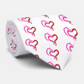 Cravate Le cheval de mer Existentiel_2 Coeurs ensemble (Roulé)