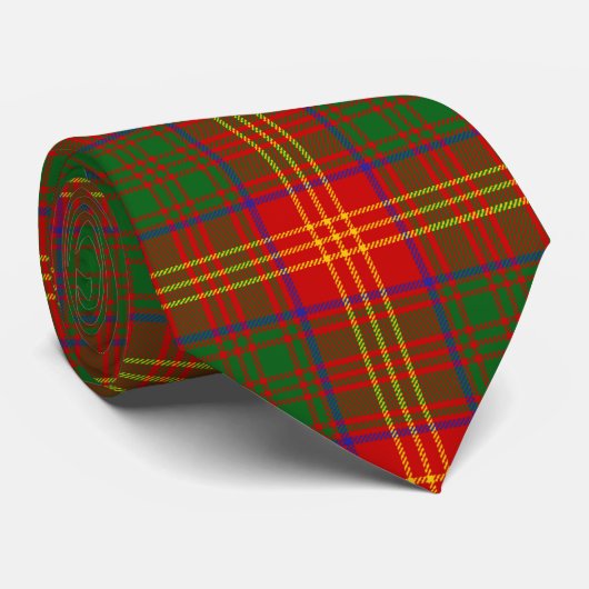 Cravate Le clan brûle le tartan (Roulé)