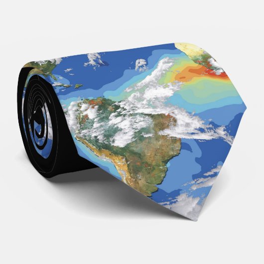 Cravate Le climat de la terre (Roulé)