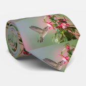 Cravate Le colibri d'Anna (Roulé)