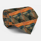 Cravate Le cri perçant par Edvard Munch (Roulé)