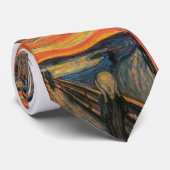 Cravate Le cri perçant par Edvard Munch (Roulé)