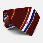 Cravate Le Croate barre le drapeau (Roulé)