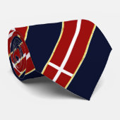 Cravate Le Danemark barre le drapeau (Roulé)