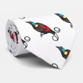 Cravate Le dessin animé oiseau de paradis de Wilson (Roulé)