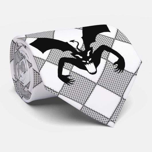 Cravate Le diable noir (Roulé)